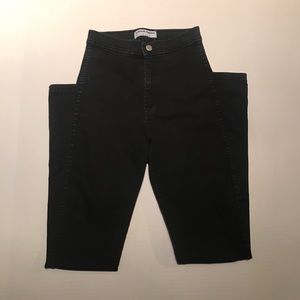 American Apparel High-waisted Black Jeans Sz Small